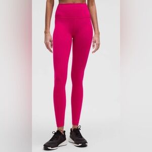 Lululemon NWOT Wunder Train High Rise Tights 28” Leggings Passionate Size 0